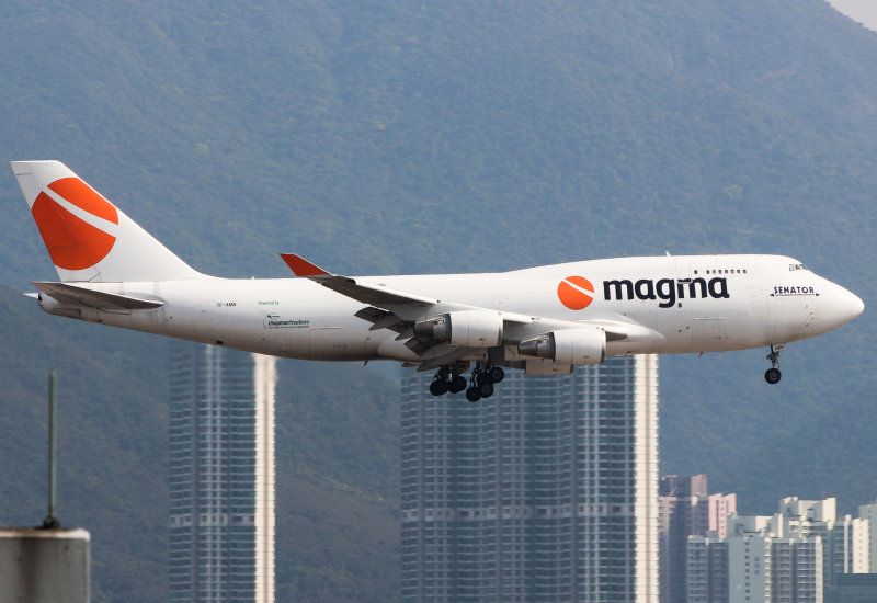 Photo of TF-AMN - Magma Aviation Boeing 747-400F at HKG on AeroXplorer Aviation Database