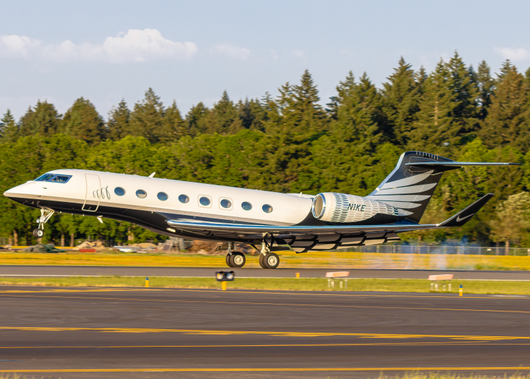 Photo of N1KE - PRIVATE Gulfstream G650 at HIO on AeroXplorer Aviation Database