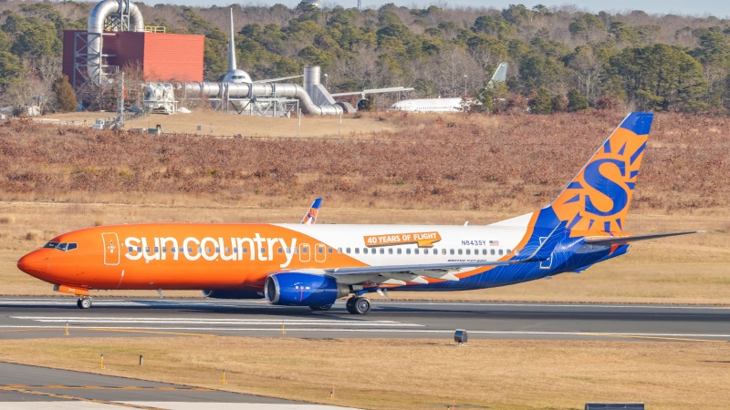 Photo of N843SY - Sun Country Airlines Boeing 737-800 at ACY on AeroXplorer Aviation Database