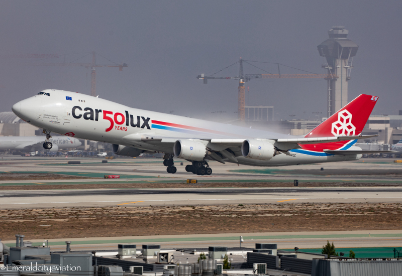 Photo of LX-VCC - CargoLux Boeing 747-8F at LAX on AeroXplorer Aviation Database