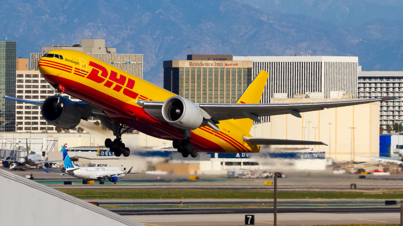 Photo of D-AALL - DHL Boeing 777-200F at LAX on AeroXplorer Aviation Database
