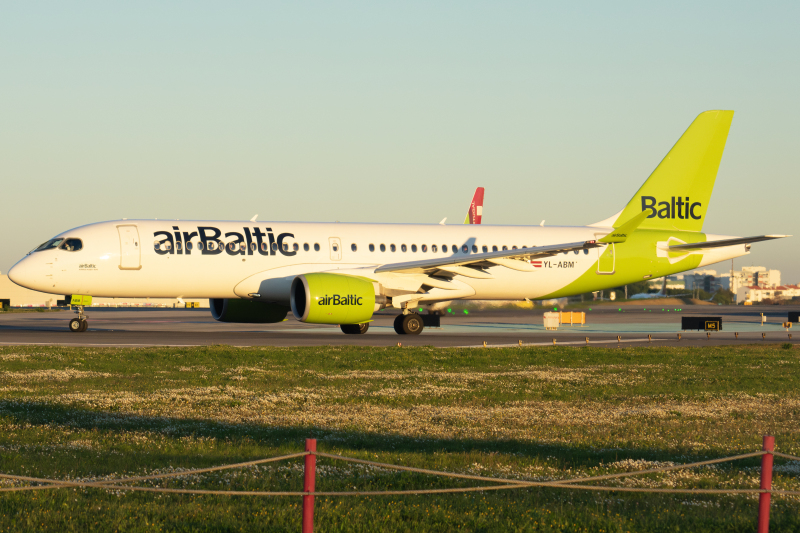 Photo of YL-ABM - Air Baltic Airbus A220-300 at LIS on AeroXplorer Aviation Database
