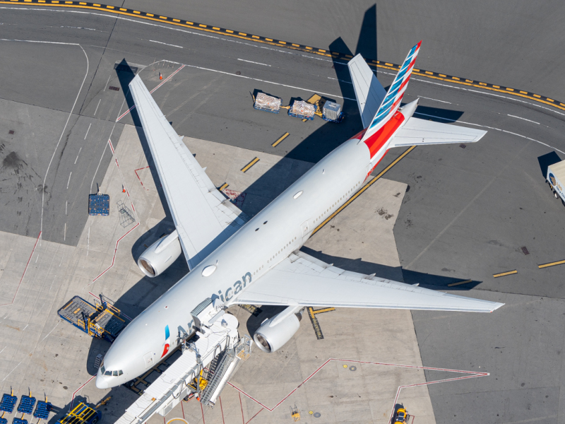 Photo of N758AN - American Airlines Boeing 777-200ER at BOS on AeroXplorer Aviation Database