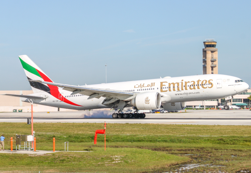 Photo of A6-EWI - Emirates Boeing 777-200LR at FLL on AeroXplorer Aviation Database