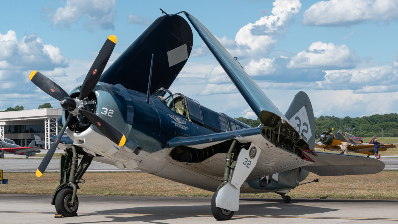Photo of N92879 - Commemorative Air Force Curtiss SB2C Helldiver at PDK on AeroXplorer Aviation Database