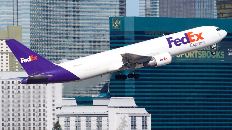 Photo of N142FE - FedEx Boeing 767-300F at LAS on AeroXplorer Aviation Database