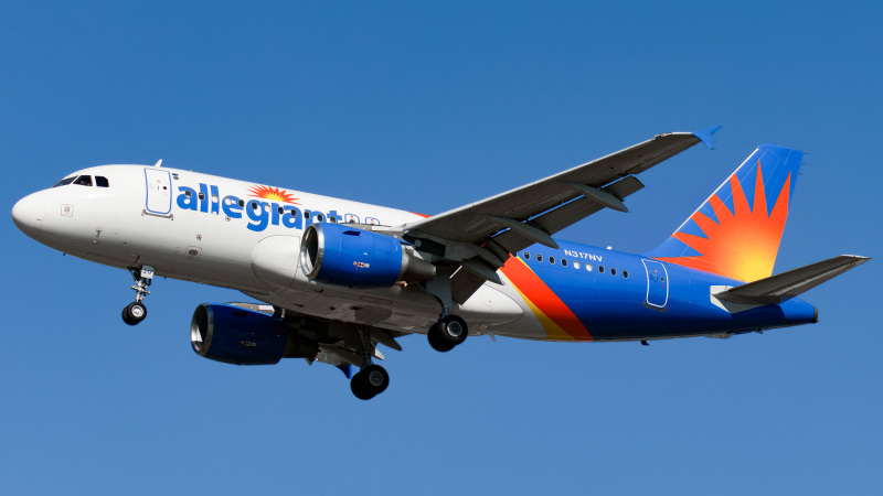 Photo of N317NV - Allegiant Air Airbus A319 at PIE on AeroXplorer Aviation Database