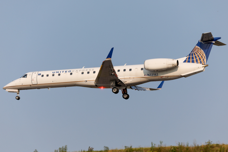 Photo of N33182 - United Express Embraer E145XR at AVP on AeroXplorer Aviation Database