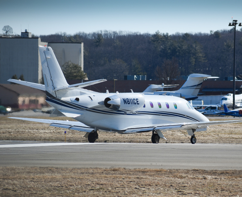 Photo of N811CE - PRIVATE Cessna Citation 560XL Excel at BED on AeroXplorer Aviation Database