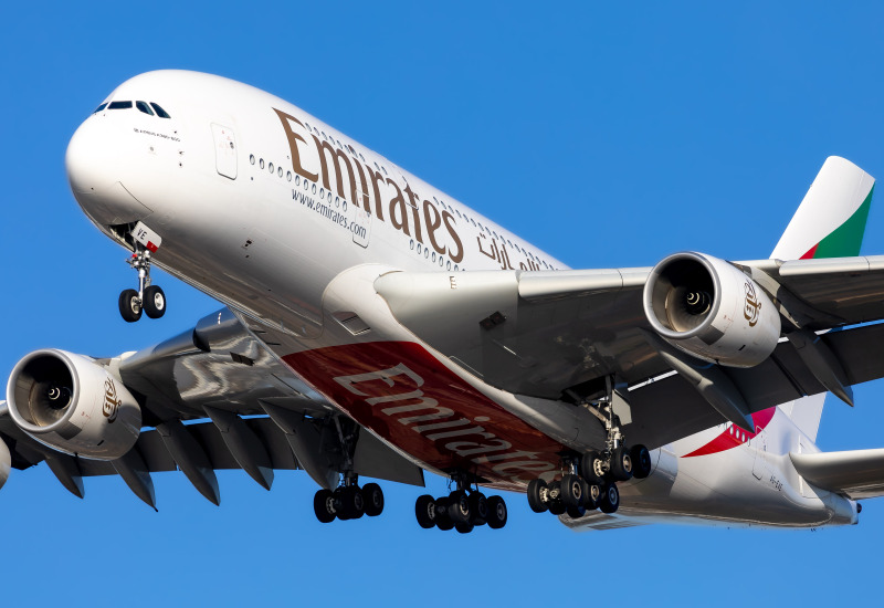 Photo of A6-EVE - Emirates Airbus A380-800 at IAH on AeroXplorer Aviation Database