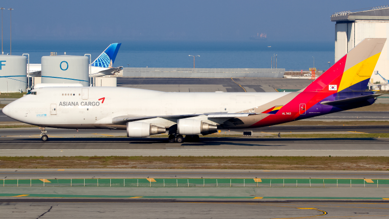 Photo of HL7413 - Asiana Airlines Cargo Boeing 747-400F at SFO on AeroXplorer Aviation Database