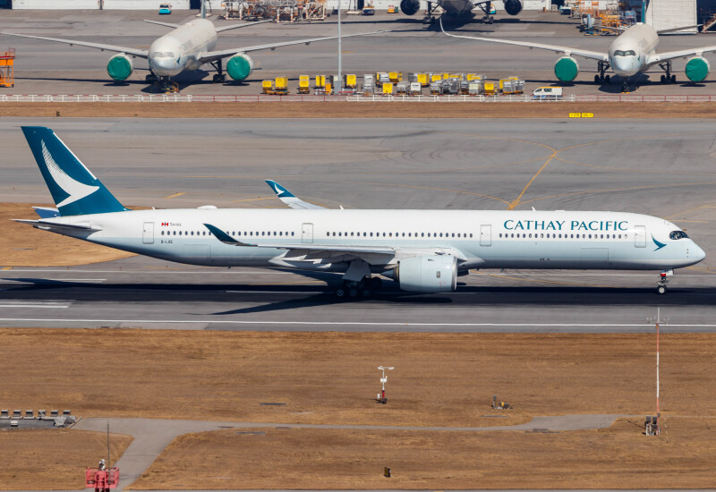Photo of B-LXE - Cathay Pacific  Airbus A350-1000 at HKG on AeroXplorer Aviation Database