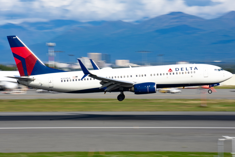 Photo of N399DA - Delta Airlines Boeing 737-800 at ANC on AeroXplorer Aviation Database