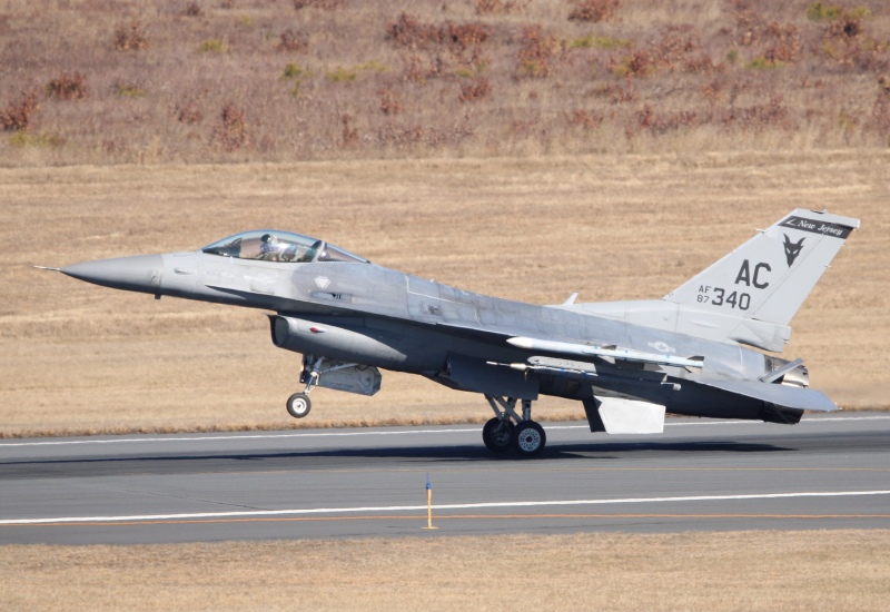 Photo of 87-0340 - USAF - United States Air Force General Dynamics F-16 Fighting Falcon at ACY on AeroXplorer Aviation Database