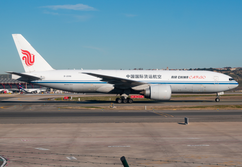 Photo of B-2096 - Air China Cargo Boeing 777-F at MAD on AeroXplorer Aviation Database