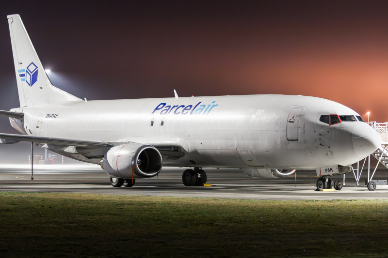 Photo of ZK-PAK - Airwork Boeing 737-400F at CHC on AeroXplorer Aviation Database