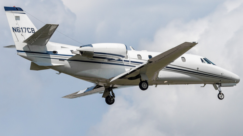 Photo of N617CB - PRIVATE Cessna Citation 560XL Excel at HOU on AeroXplorer Aviation Database