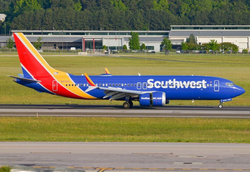 Photo of N8759Q - Southwest Airlines 737 MAX 8  at RDU on AeroXplorer Aviation Database