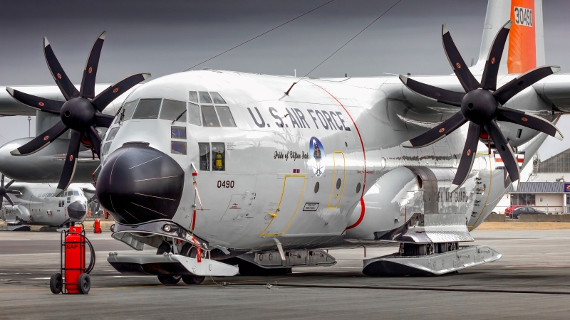 Photo of 83-0490 - USAF - United States Air Force Lockheed LC-130H at CHC on AeroXplorer Aviation Database