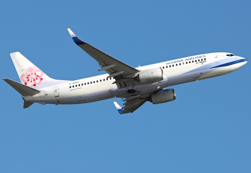 Photo of B-18666 - China Airlines Boeing 737-800 at HKG on AeroXplorer Aviation Database