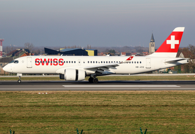 Photo of HB-JCQ - Swiss International Air Lines Airbus A220-300 at BRU on AeroXplorer Aviation Database