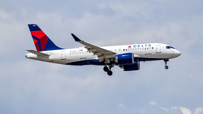 Photo of N120DU - Delta Airlines Airbus A220-100 at DEN on AeroXplorer Aviation Database