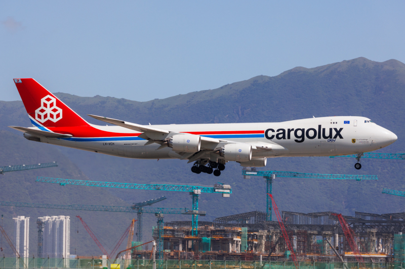 Photo of LX-VCH - CargoLux Boeing 747-8F at HKG on AeroXplorer Aviation Database