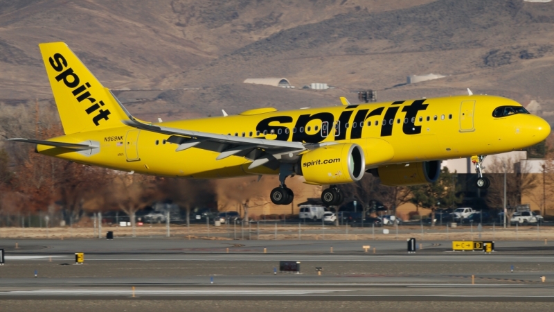 Photo of N969NK - Spirit Airlines Airbus A320NEO at RNO on AeroXplorer Aviation Database