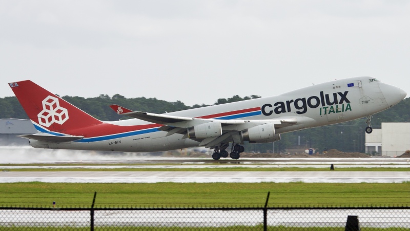 Photo of LX-SCV - CargoLux Boeing 747-400F at IAH on AeroXplorer Aviation Database