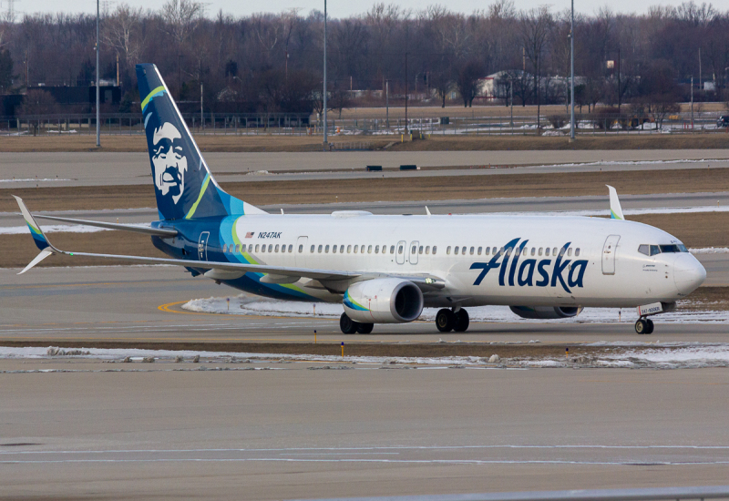 Photo of N247AK - Alaska Airlines Boeing 737-900ER at IND on AeroXplorer Aviation Database