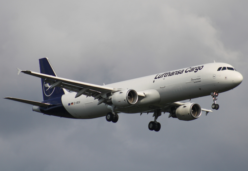 Photo of D-AEUI - Lufthansa Cargo Airbus A321-200F at FRA on AeroXplorer Aviation Database