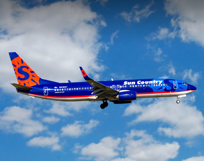Photo of N819SY - Sun Country Airlines Boeing 737-800 at MBJ on AeroXplorer Aviation Database