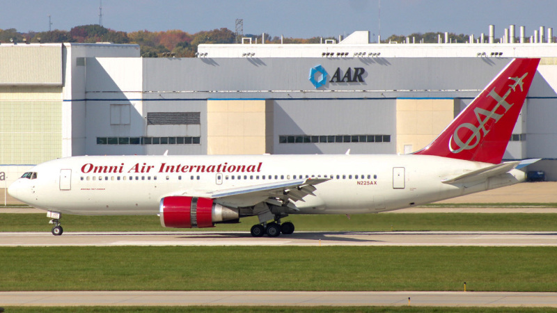Photo of N225AX - Omni Air International Boeing 767-200 at IND on AeroXplorer Aviation Database