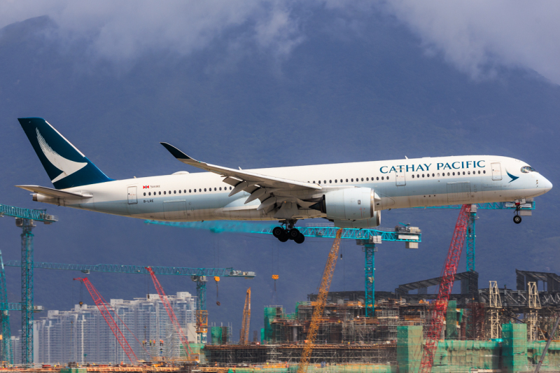 Photo of B-LRE - Cathay Pacific Airbus A350-900 at HKG on AeroXplorer Aviation Database