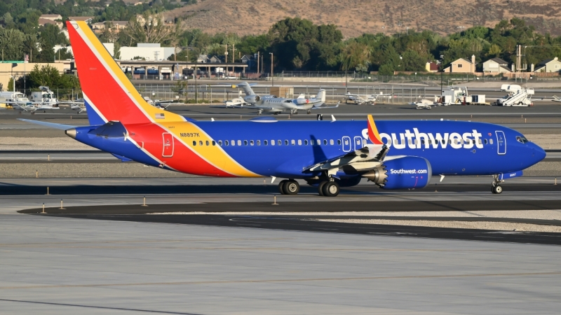 Photo of N8897K - Southwest Airlines Boeing 737 MAX 8 at RNO on AeroXplorer Aviation Database