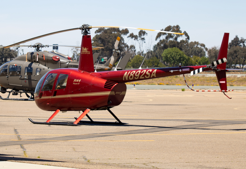 Photo of N892SA - Corporate Helicopters Robinson R44 II  at MYF on AeroXplorer Aviation Database