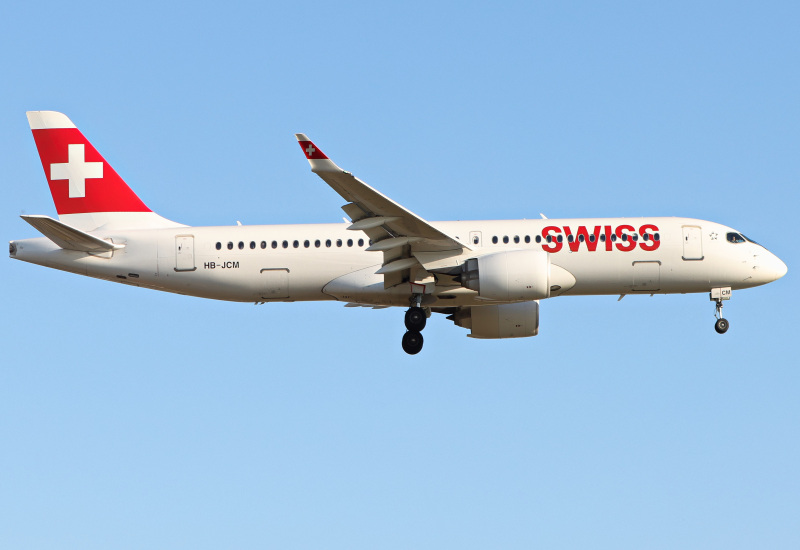 Photo of HB-JCM - Swiss International Air Lines Airbus A220-300 at LHR on AeroXplorer Aviation Database