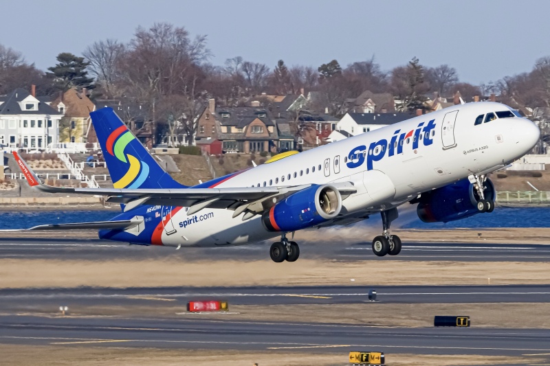 Photo of N640NK - Spirit Airlines Airbus A320 at BOS on AeroXplorer Aviation Database