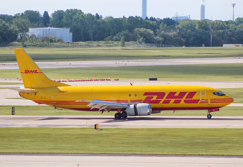 Photo of N306GT - DHL  Boeing 737-400F at MKE on AeroXplorer Aviation Database