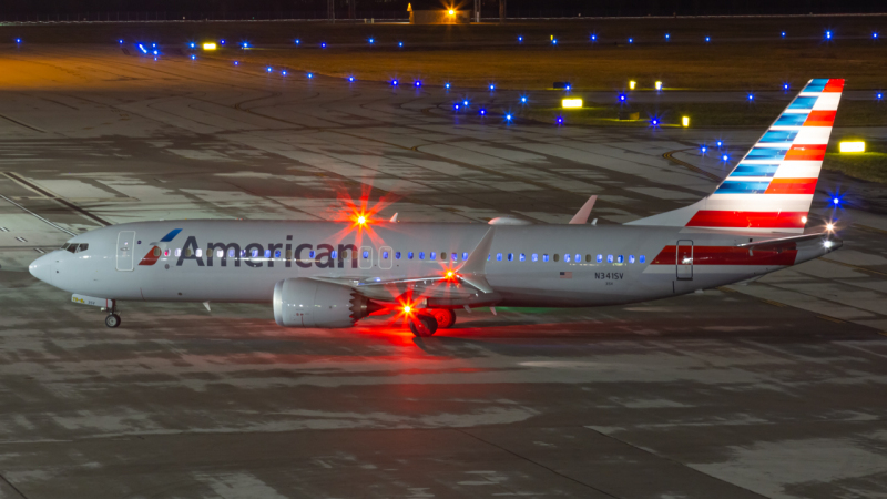 Photo of N341SV - American Airlines Boeing 737 MAX 8 at CMH on AeroXplorer Aviation Database