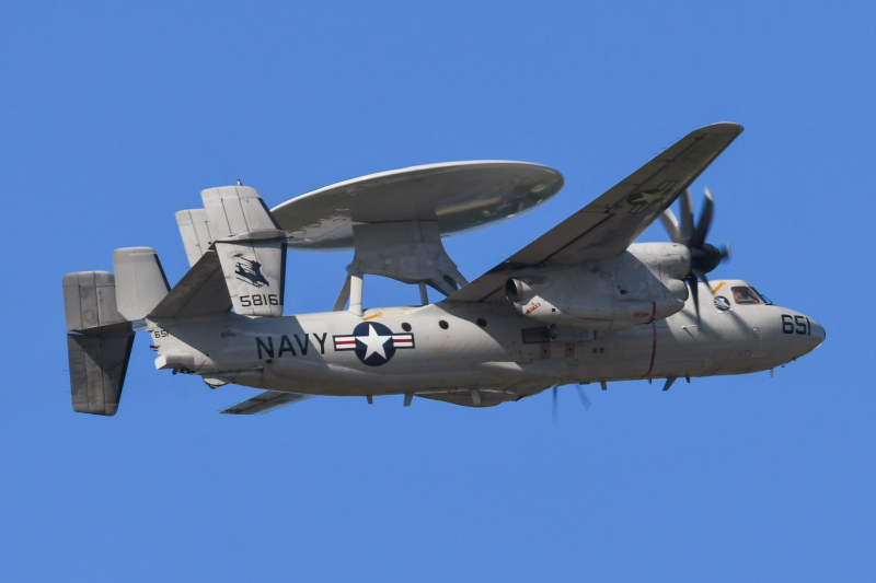 Photo of 165816 - USN - United States Navy E-2D Advanced Hawkeye at ACY on AeroXplorer Aviation Database