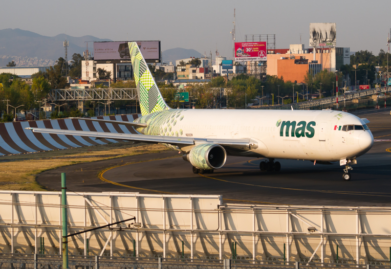 Photo of N203CM - MasAir Boeing 767-300F at MEX on AeroXplorer Aviation Database