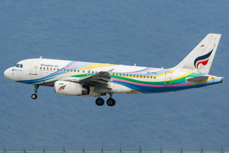 Photo of HS-PGX - BANGKOK AIRWAYS Airbus A319 at HKG on AeroXplorer Aviation Database