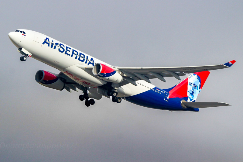 Photo of TU-ARC - Air Serbia Airbus A330-300 at ORD on AeroXplorer Aviation Database