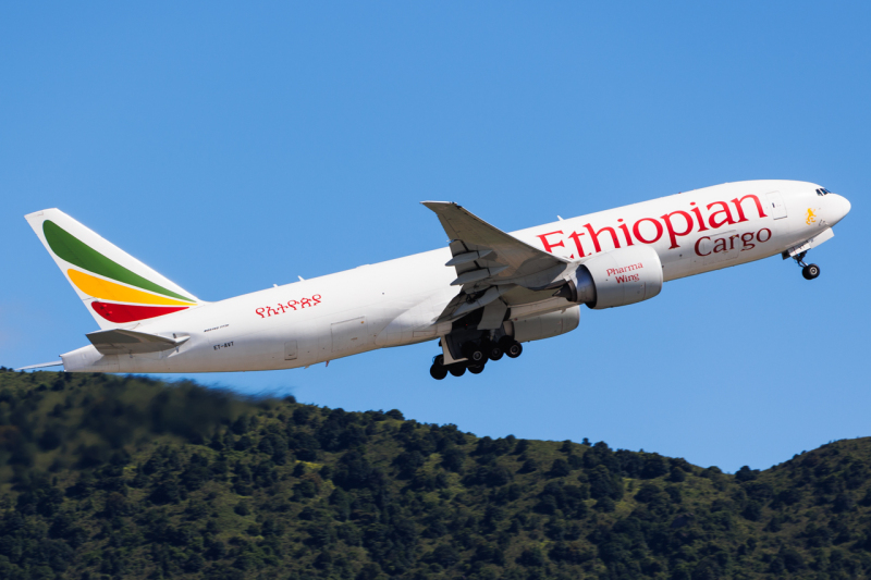 Photo of ET-AVT - Ethiopian Airlines Boeing 777-F at HKG on AeroXplorer Aviation Database
