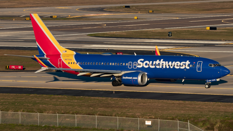 Photo of N8705Q - Southwest Airlines Boeing 737 MAX 8 at TPA on AeroXplorer Aviation Database