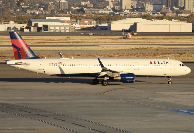 Photo of N340DN - Delta Airlines Airbus A321-200 at SLC on AeroXplorer Aviation Database