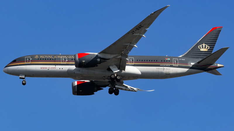 Photo of JY-BAE - Royal Jordanian  Boeing 787-8 at JFK on AeroXplorer Aviation Database