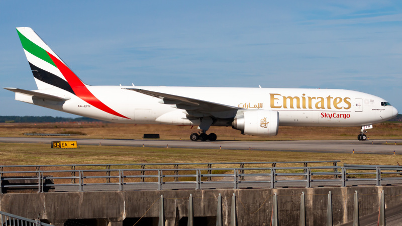 Photo of A6-EFH - Emirates SkyCargo Boeing 777-F at IAH on AeroXplorer Aviation Database