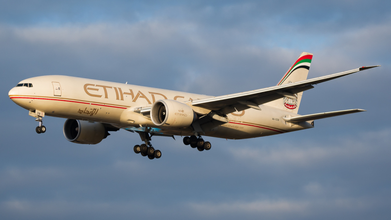Photo of A6-DDC - Etihad Cargo Boeing 777F at FRA on AeroXplorer Aviation Database